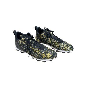 Under Armour Spotlight Football Cleats Mens Size 11 Black Gold Shoes